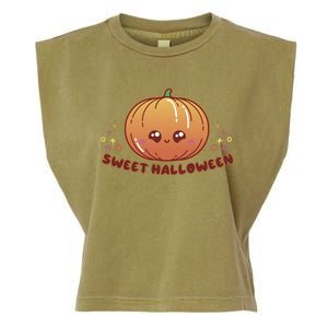 Sweet Halloween Pumpkin Garment-Dyed Women's Muscle Tee