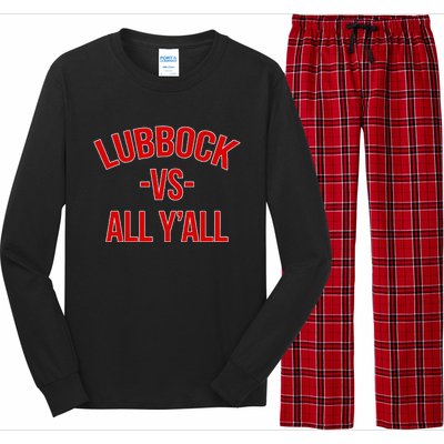 State Hometown Pride Lubbock Texas Long Sleeve Pajama Set