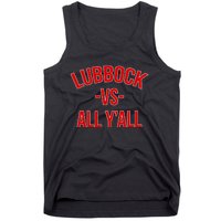 State Hometown Pride Lubbock Texas Tank Top