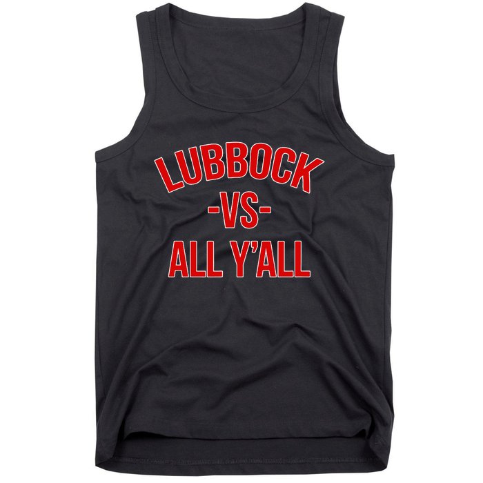 State Hometown Pride Lubbock Texas Tank Top