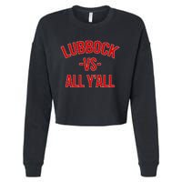 State Hometown Pride Lubbock Texas Cropped Pullover Crew