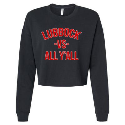 State Hometown Pride Lubbock Texas Cropped Pullover Crew