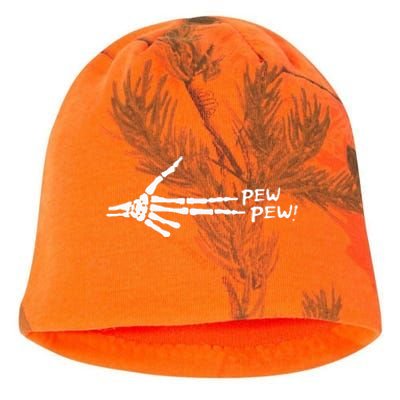 Skeleton Hand Pew Pew Kati - Camo Knit Beanie