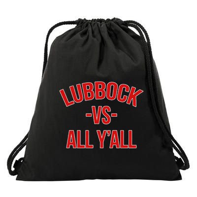 State Hometown Pride Lubbock Texas Drawstring Bag