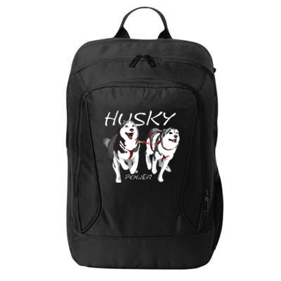 Siberian Husky Power Awesome Cute Husky City Backpack