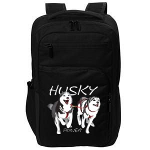 Siberian Husky Power Awesome Cute Husky Impact Tech Backpack