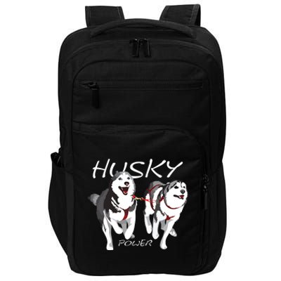 Siberian Husky Power Awesome Cute Husky Impact Tech Backpack