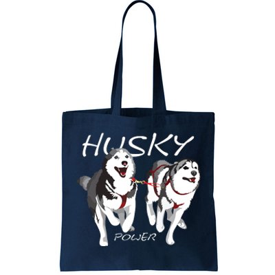 Siberian Husky Power Awesome Cute Husky Tote Bag