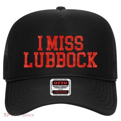 State Hometown Pride Lubbock Texas High Crown Mesh Back Trucker Hat