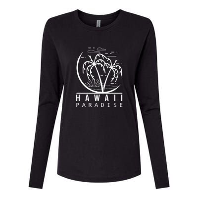 Surfing Hawaii Paradise Palm Beach For Surf Lovers Gift Womens Cotton Relaxed Long Sleeve T-Shirt