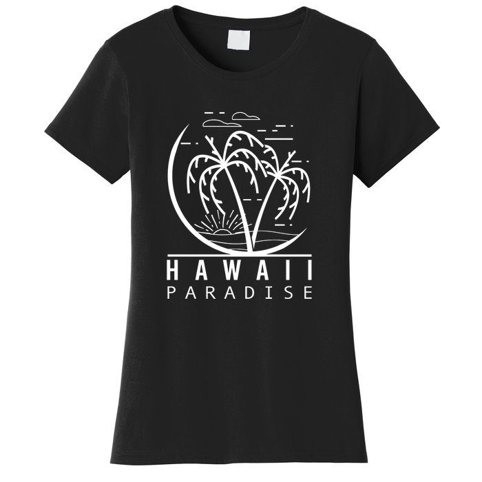 Surfing Hawaii Paradise Palm Beach For Surf Lovers Gift Women's T-Shirt