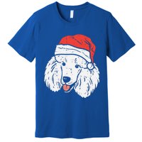 Santa Hat Poodle Christmas Pajamas Xmas Pjs Dog Lover Owner Gift Premium T-Shirt