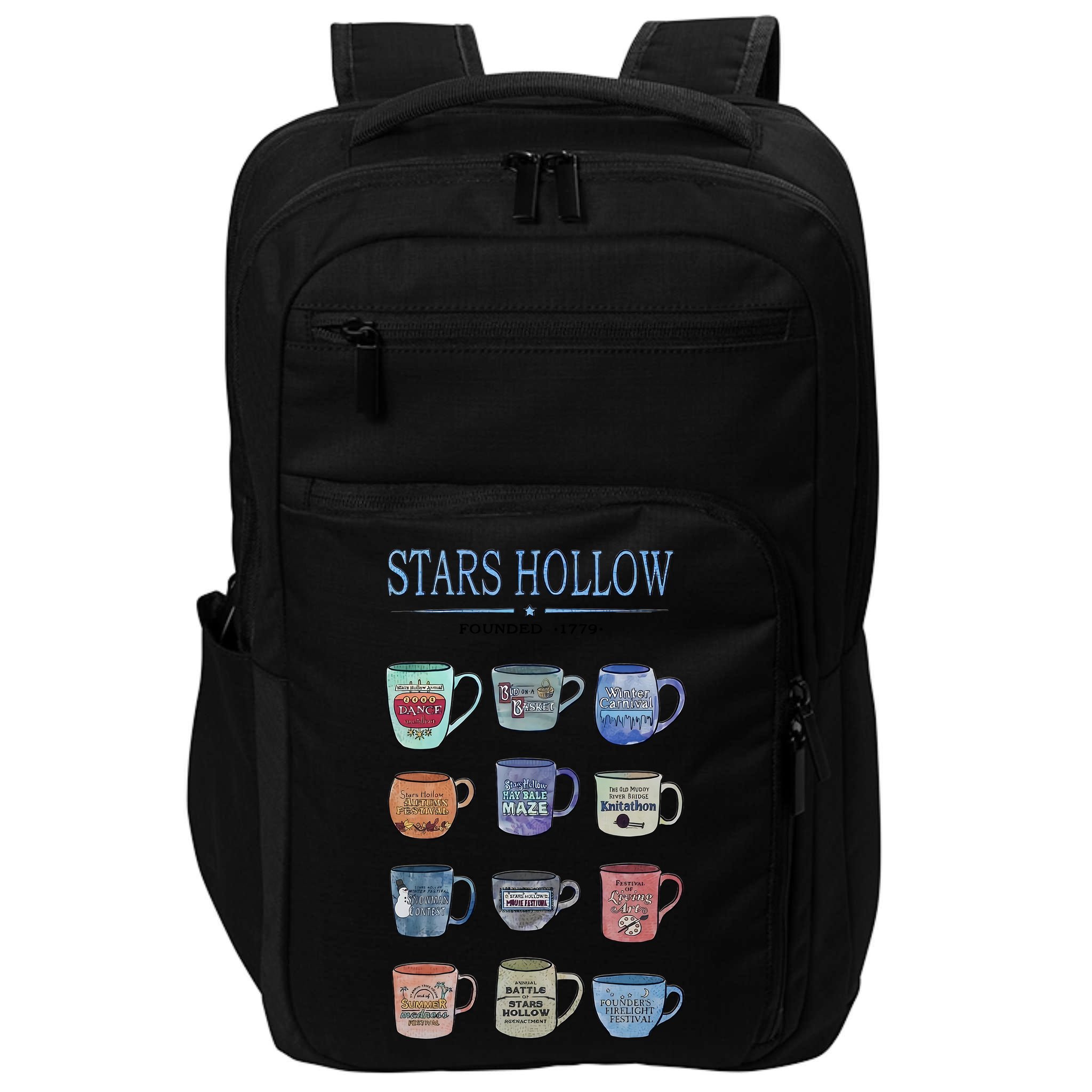 Stars Hollow Pounded 1779 Luke’s Diner Coffee Mug Lover Trending Impact Tech Backpack