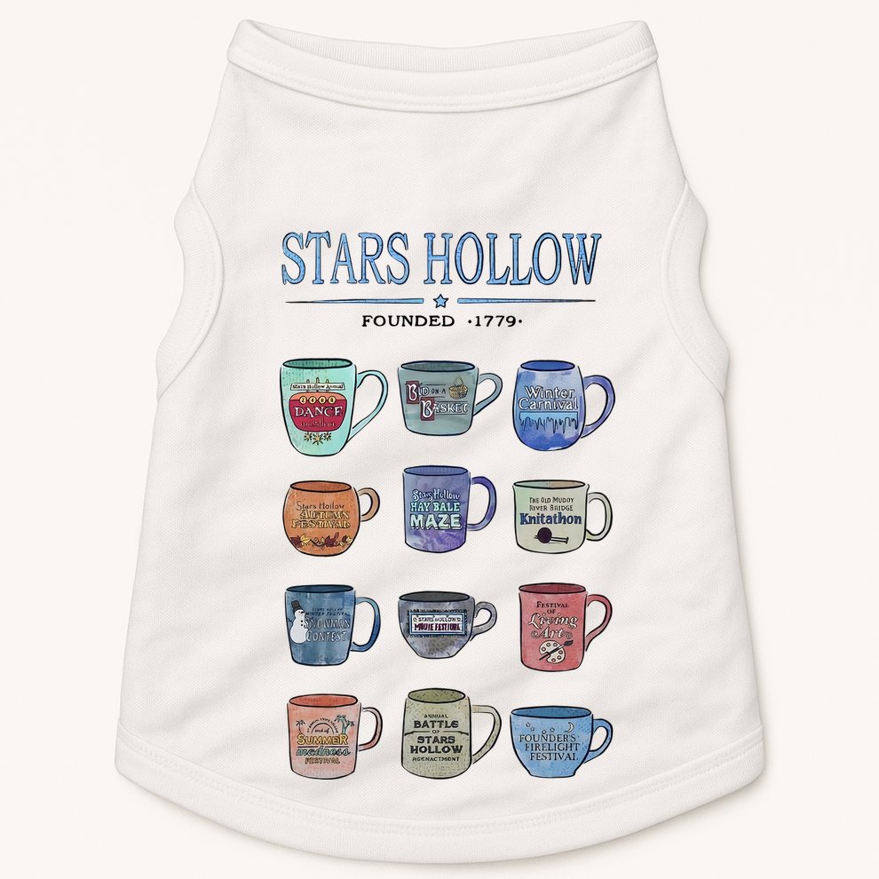 Stars Hollow Pounded 1779 Luke’s Diner Coffee Mug Lover Trending Doggie Tank
