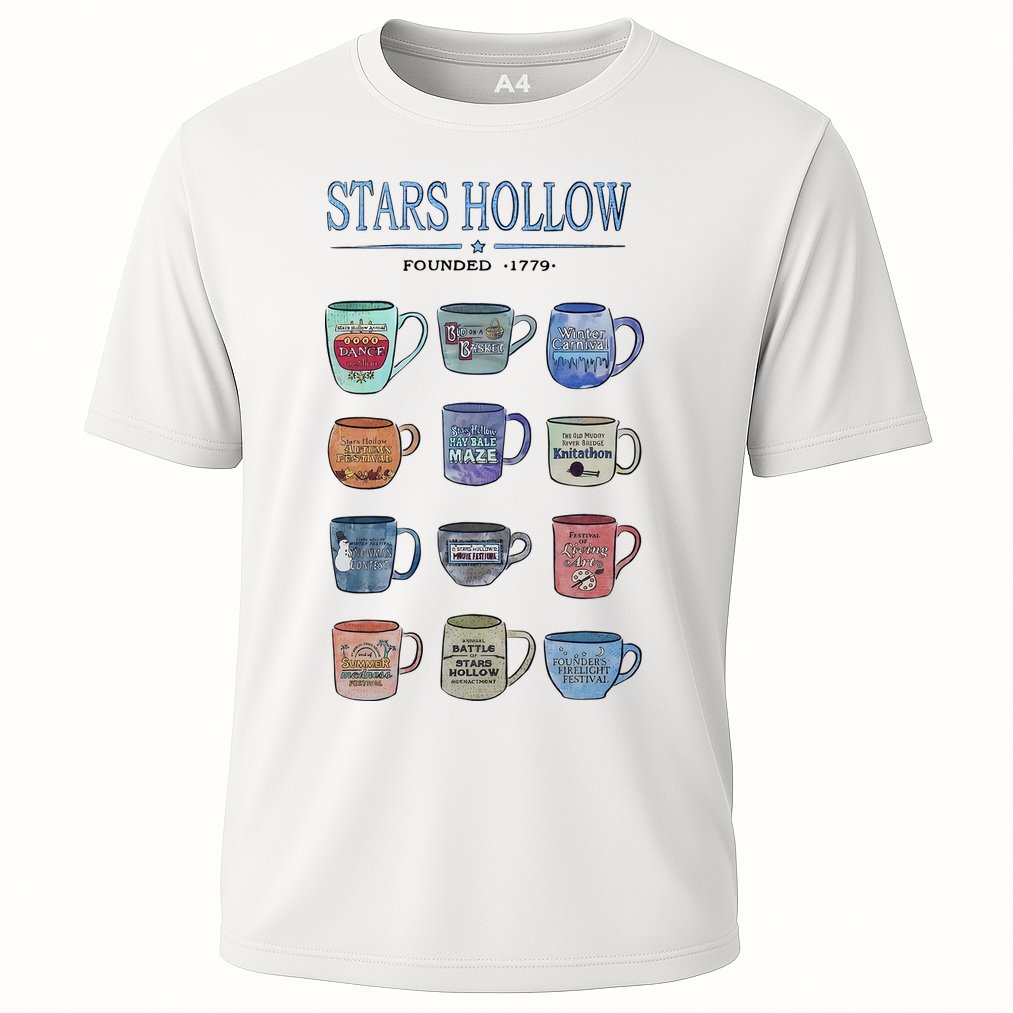 Stars Hollow Pounded 1779 Luke’s Diner Coffee Mug Lover Trending Cooling Performance Crew T-Shirt