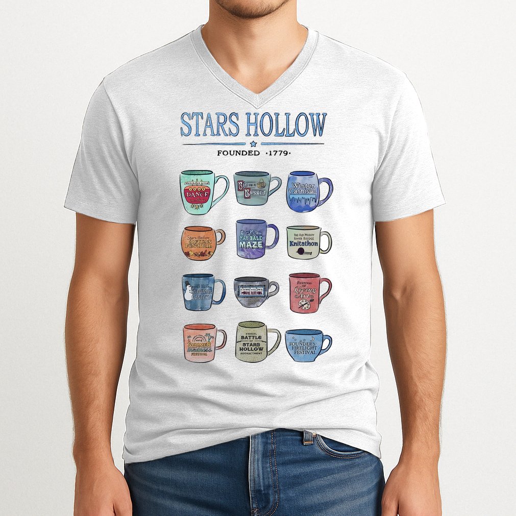 Stars Hollow Pounded 1779 Luke’s Diner Coffee Mug Lover Trending V-Neck T-Shirt