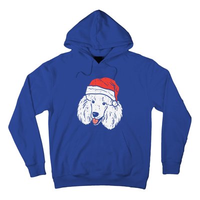 Santa Hat Poodle Christmas Xmas Dog Lover Owner Gift Hoodie