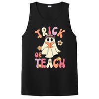 Spooky Halloween Retro Floral Ghost Teacher Costume PosiCharge Competitor Tank