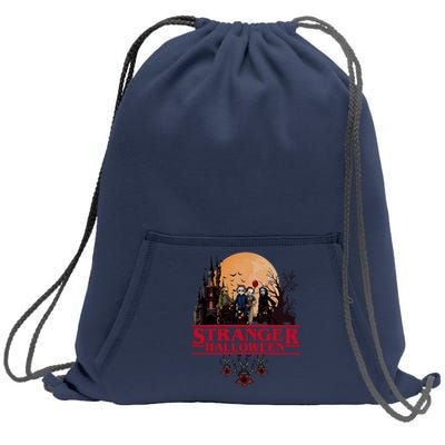 Stranger Halloween Retro 90s Horror Movie Upsidedown Sweatshirt Cinch Pack Bag