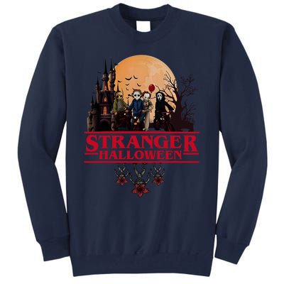 Stranger Halloween Retro 90s Horror Movie Upsidedown Tall Sweatshirt