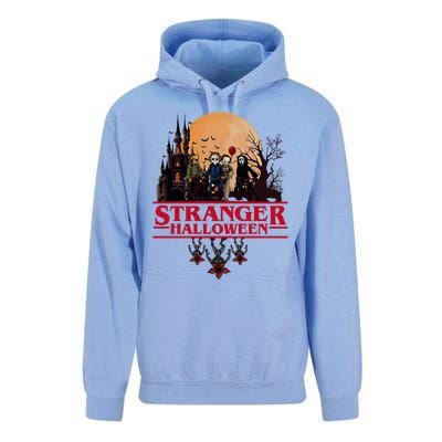 Stranger Halloween Retro 90s Horror Movie Upsidedown Unisex Surf Hoodie