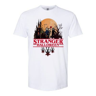 Stranger Halloween Retro 90s Horror Movie Upsidedown Softstyle CVC T-Shirt