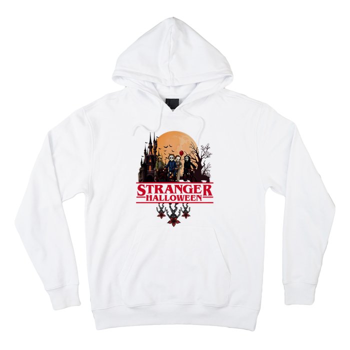 Stranger Halloween Retro 90s Horror Movie Upsidedown Hoodie