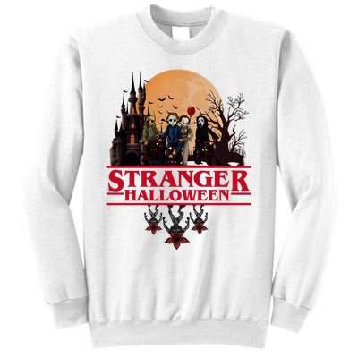 Stranger Halloween Retro 90s Horror Movie Upsidedown Sweatshirt