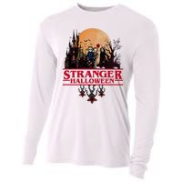 Stranger Halloween Retro 90s Horror Movie Upsidedown Cooling Performance Long Sleeve Crew