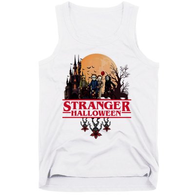 Stranger Halloween Retro 90s Horror Movie Upsidedown Tank Top