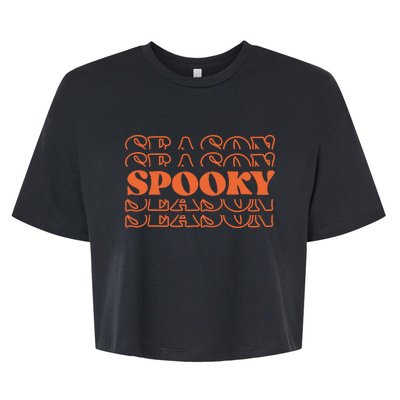 Spooky Halloween Retro Bella+Canvas Jersey Crop Tee