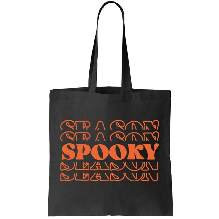 Spooky Halloween Retro Tote Bag