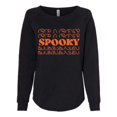 Spooky Halloween Retro Womens California Wash Sweatshirt