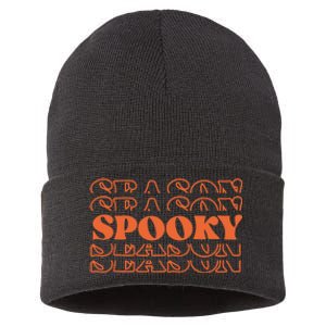 Spooky Halloween Retro Sustainable Knit Beanie