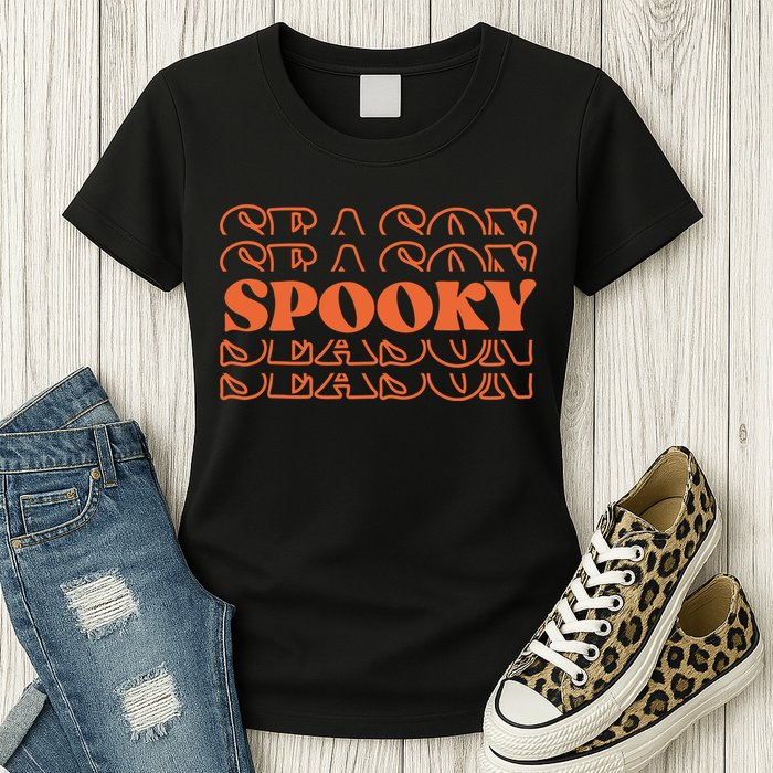 Spooky Halloween Retro Womens T-Shirt