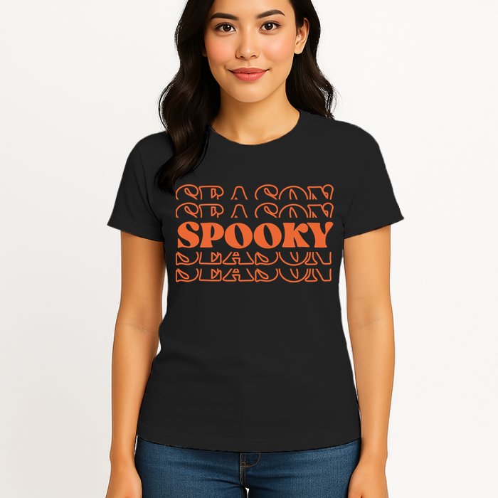 Spooky Halloween Retro Womens T-Shirt