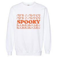 Spooky Halloween Retro Garment-Dyed Sweatshirt