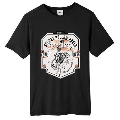 Spooky Hollow Rodeo Western Skeleton Cowboy Halloween Tall Fusion ChromaSoft Performance T-Shirt