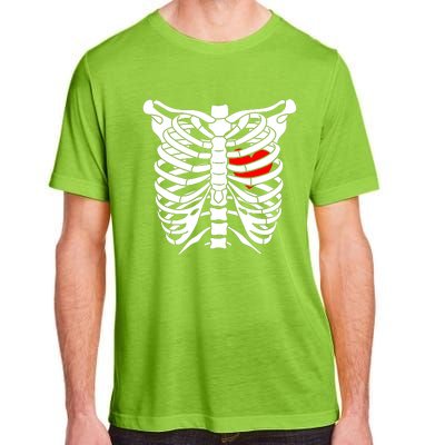 Skeleton Heart Ribcage Halloween Love Costume Idea Adult ChromaSoft Performance T-Shirt