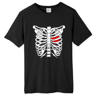 Skeleton Heart Ribcage Halloween Love Costume Idea Tall Fusion ChromaSoft Performance T-Shirt