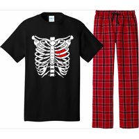 Skeleton Heart Ribcage Halloween Love Costume Idea Pajama Set