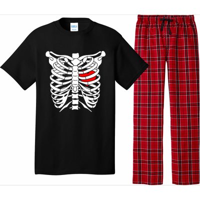 Skeleton Heart Ribcage Halloween Love Costume Idea Pajama Set