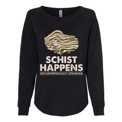 Schist Happens Rock Collector Womens California Wash Sweatshirt