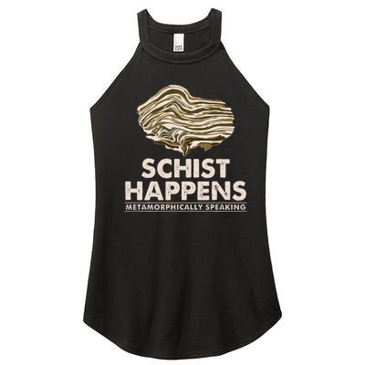 Schist Happens Rock Collector Women’s Perfect Tri Rocker Tank