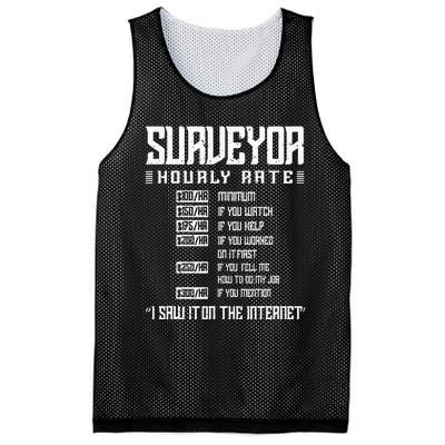 Surveyor Hourly rate Land Surveyor Mesh Reversible Basketball Jersey Tank