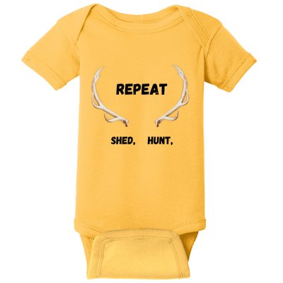 Shed, Hunt, Repeat Buck Baby Bodysuit