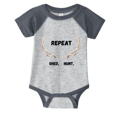 Shed, Hunt, Repeat Buck Infant Baby Jersey Bodysuit