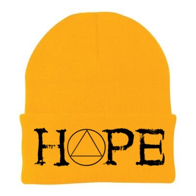 Sobriety Hope Recovery Alcoholic Sober Recover Aa Support Gift Knit Cap Winter Beanie