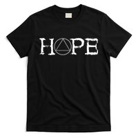 Sobriety Hope Recovery Alcoholic Sober Recover Aa Support Gift T-Shirt
