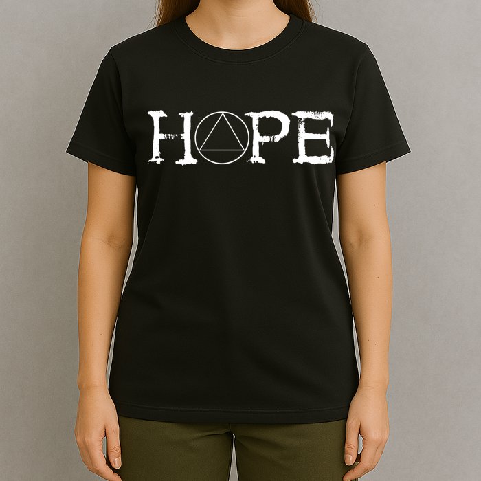 Sobriety Hope Recovery Alcoholic Sober Recover Aa Support Gift T-Shirt